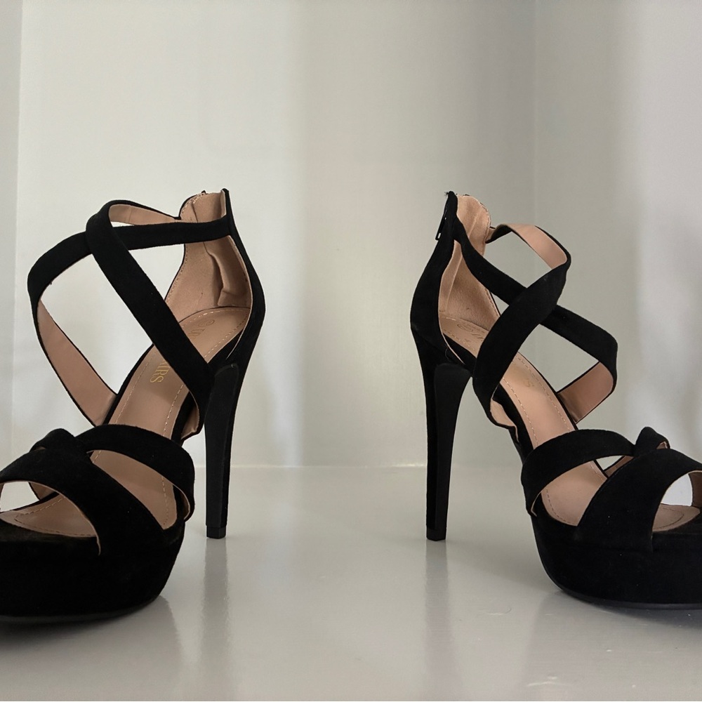 Dream Pairs Black High Heel Sandals